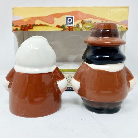 *READ* Vintage Publix Pilgrim Pair Salt & Pepper Shakers Encore Edition LiLGRIM - Picture 9 of 10